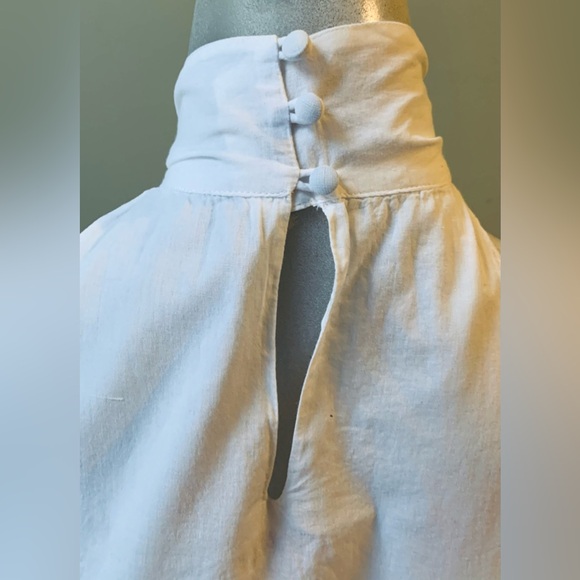 Chic White Halter Top with Knot Detail - Picture 6 of 14